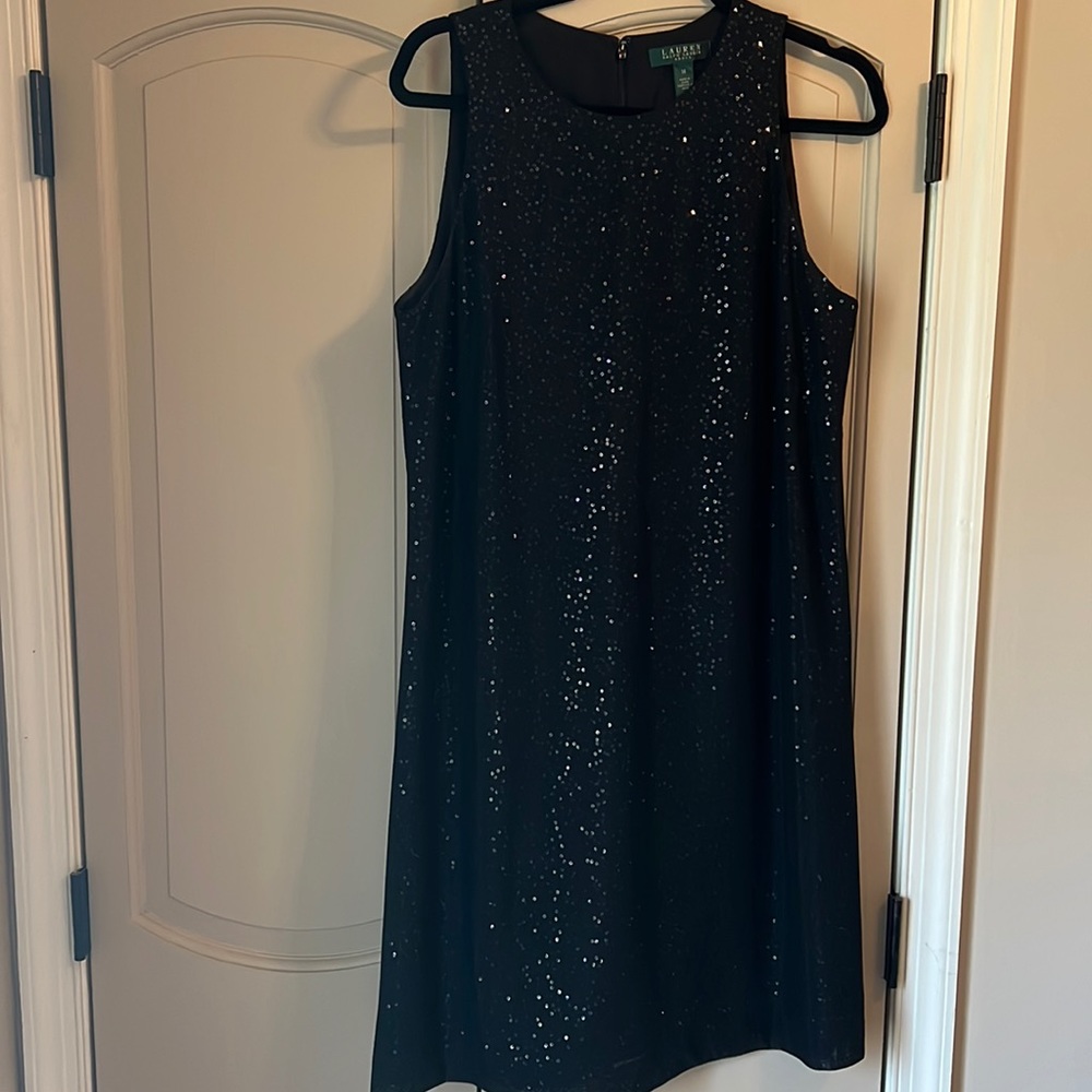 Ralph Lauren mesh sequined dress